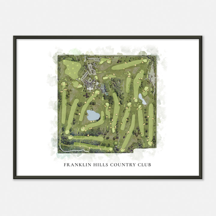 Print of Franklin Hills Country Club Classic Map