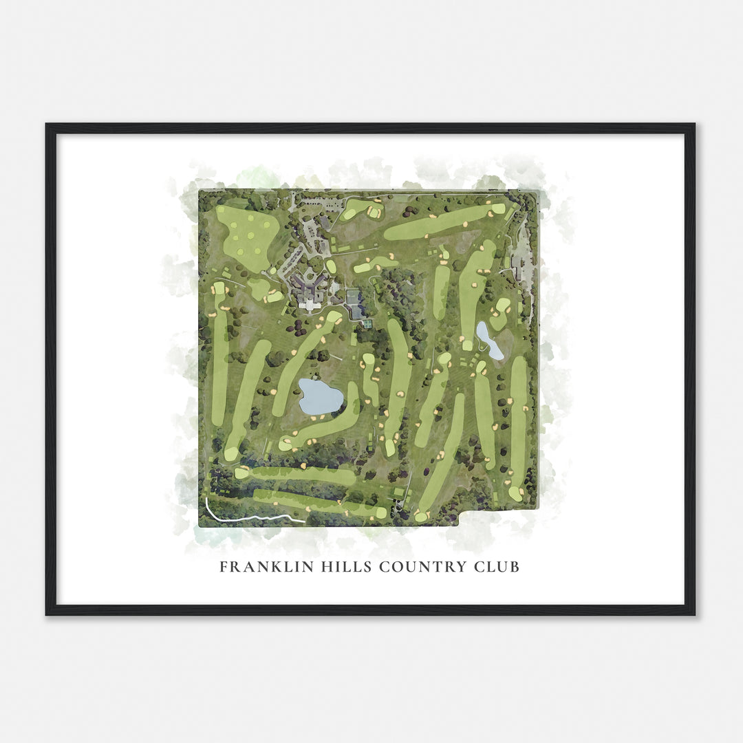 Print of Franklin Hills Country Club Classic Map
