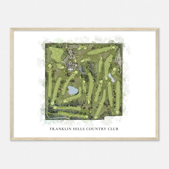 Print of Franklin Hills Country Club Classic Map