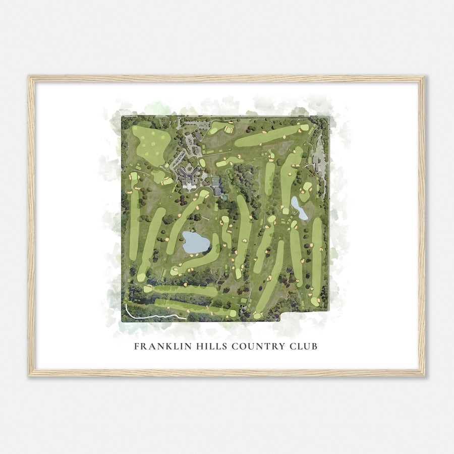 Print of Franklin Hills Country Club Classic Map