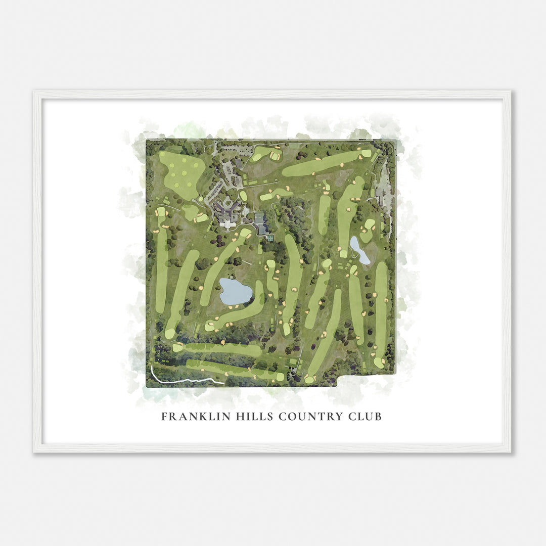 Print of Franklin Hills Country Club Classic Map