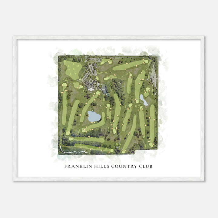 Print of Franklin Hills Country Club Classic Map