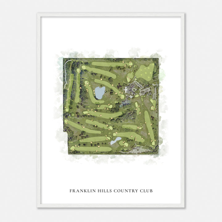 Print of Franklin Hills Country Club Classic Map