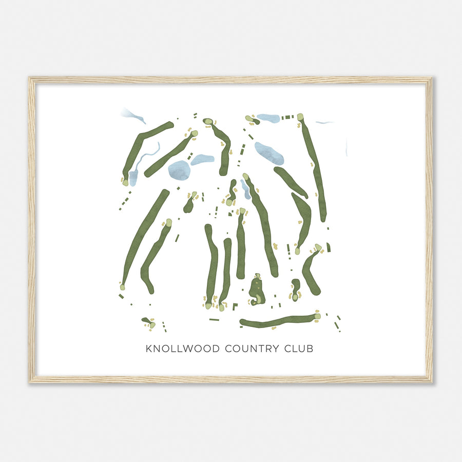 Print of Knollwood Country Club Modern Map