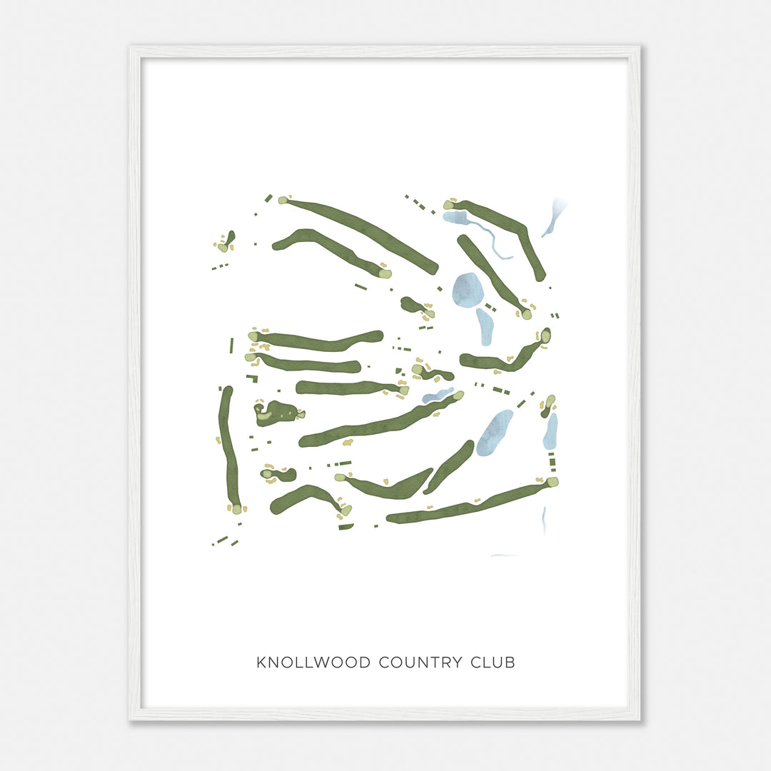 Print of Knollwood Country Club Modern Map