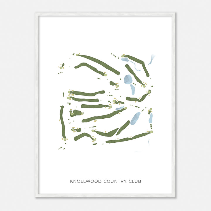 Print of Knollwood Country Club Modern Map