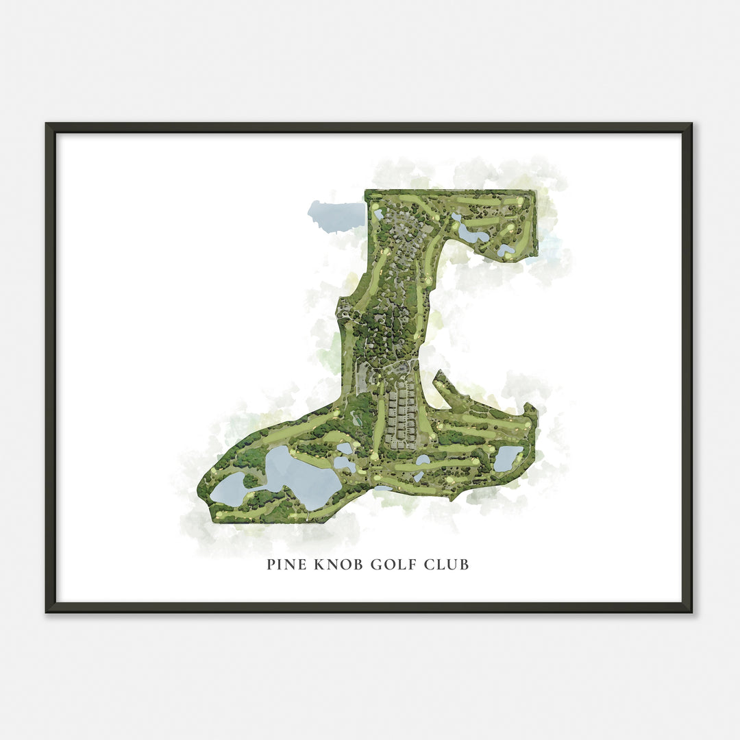 Print of Pine Knob Golf Club Classic Map