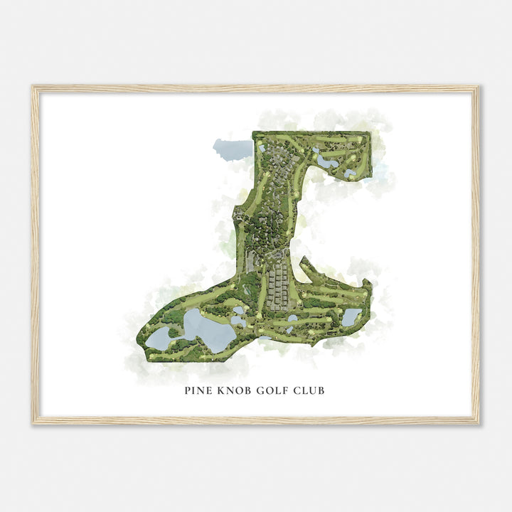 Print of Pine Knob Golf Club Classic Map