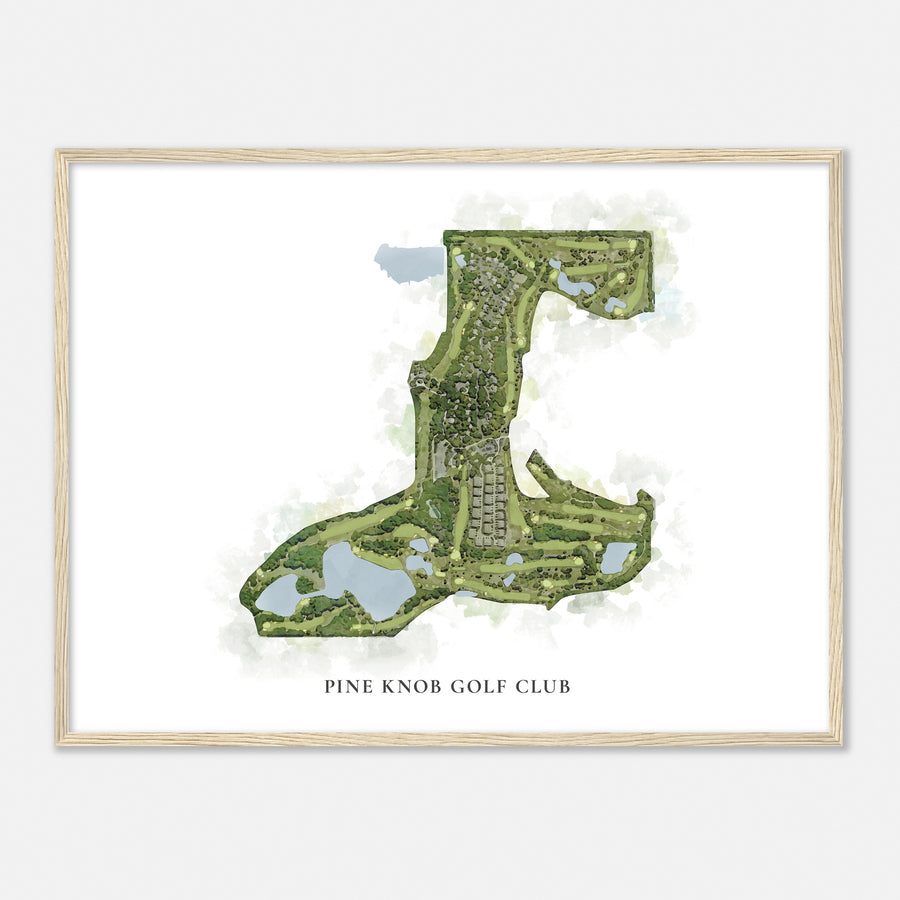 Print of Pine Knob Golf Club Classic Map
