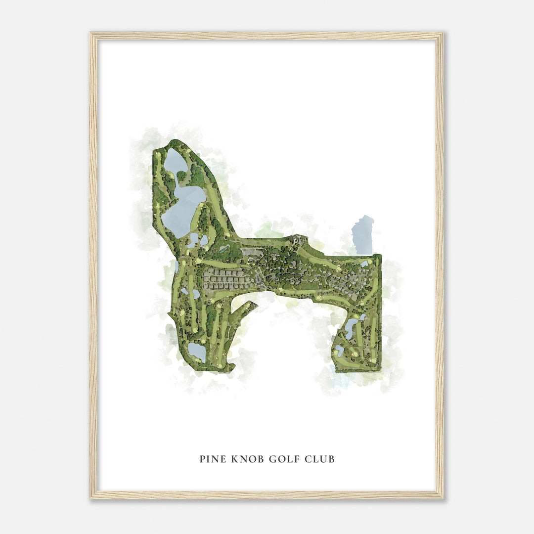 Print of Pine Knob Golf Club Classic Map