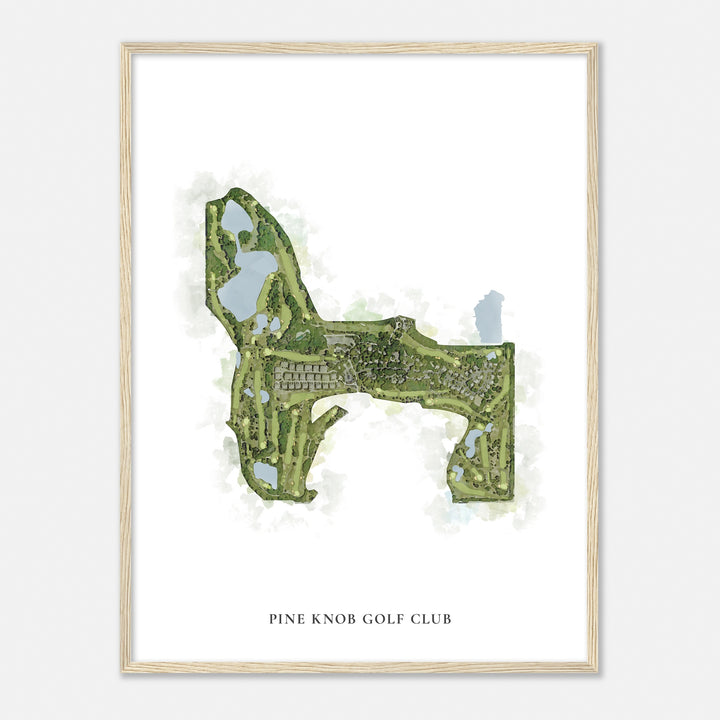 Print of Pine Knob Golf Club Classic Map