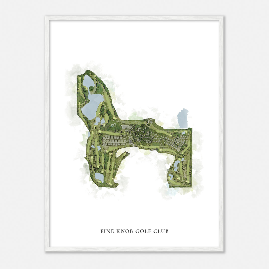 Print of Pine Knob Golf Club Classic Map