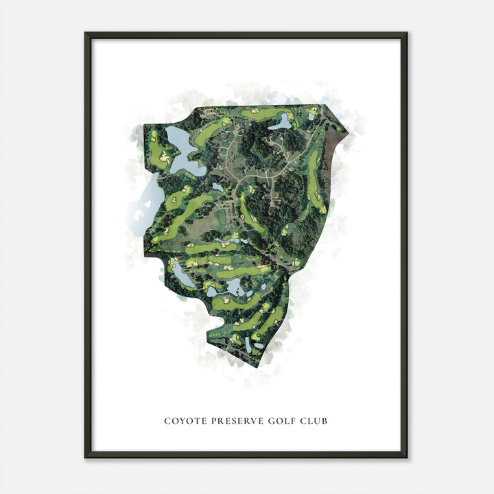 Print of Coyote Preserve Golf Club Classic Map
