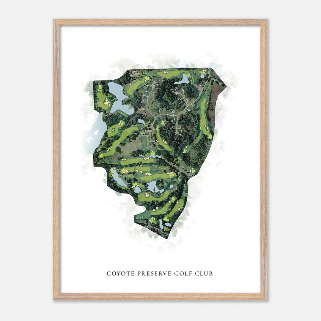 Print of Coyote Preserve Golf Club Classic Map