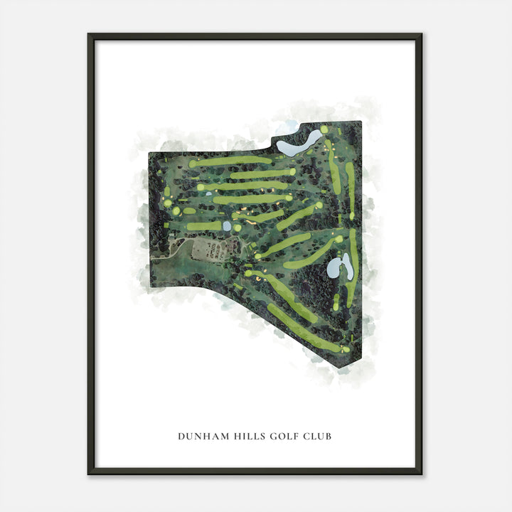 Print of Dunham Hills Golf Club Classic Map