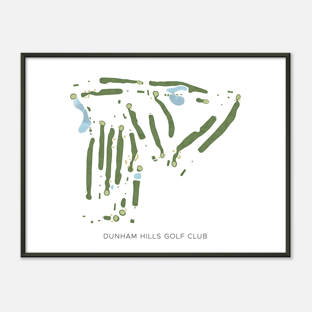 Print of Dunham Hills Golf Club Modern Map