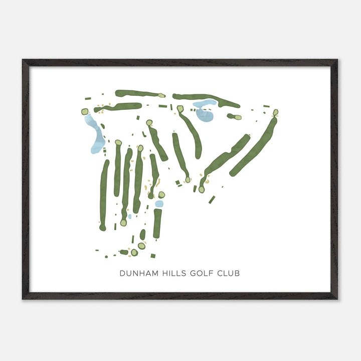 Print of Dunham Hills Golf Club Modern Map