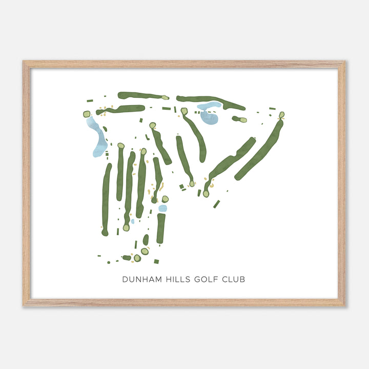 Print of Dunham Hills Golf Club Modern Map
