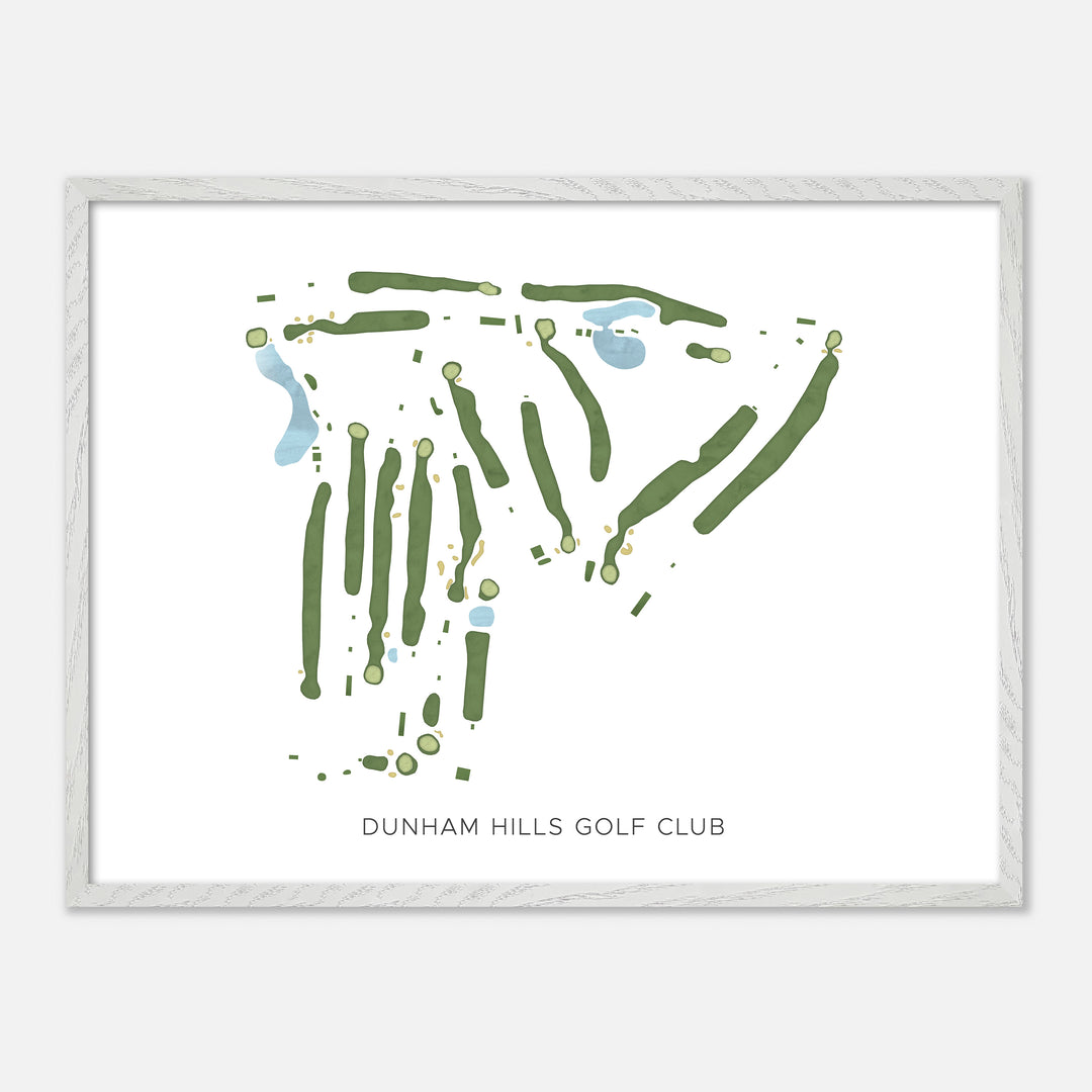Print of Dunham Hills Golf Club Modern Map