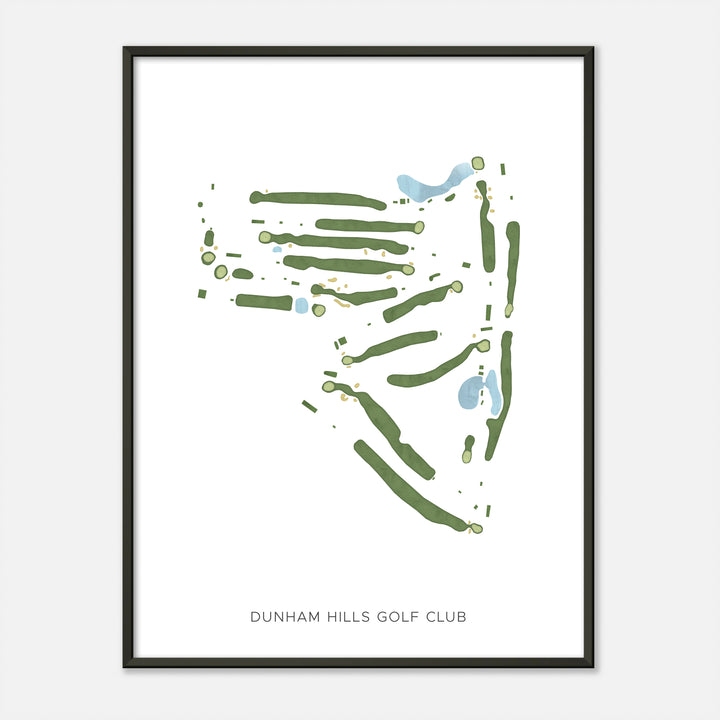 Print of Dunham Hills Golf Club Modern Map