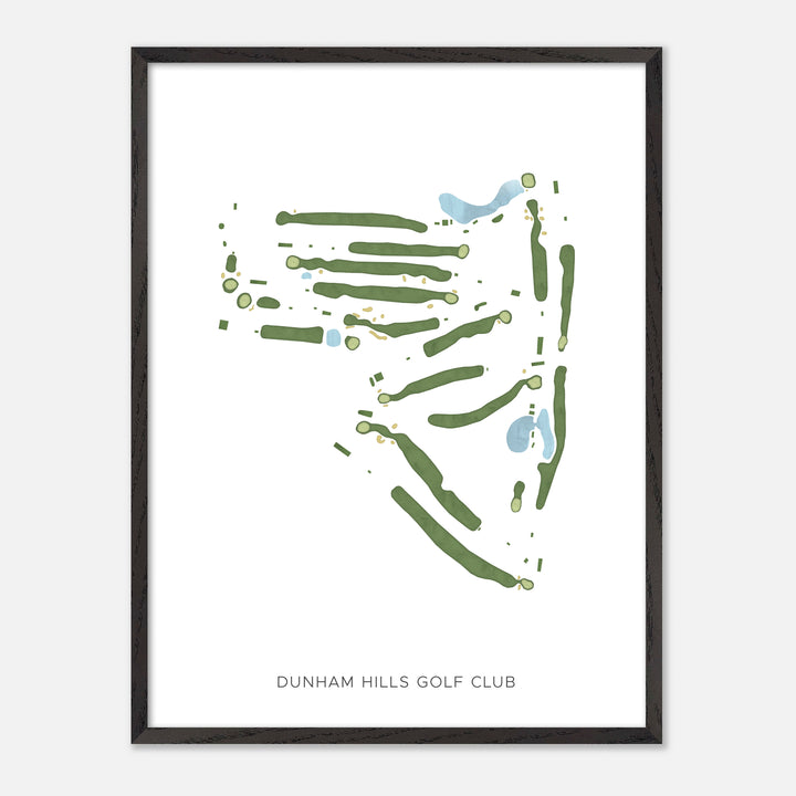 Print of Dunham Hills Golf Club Modern Map