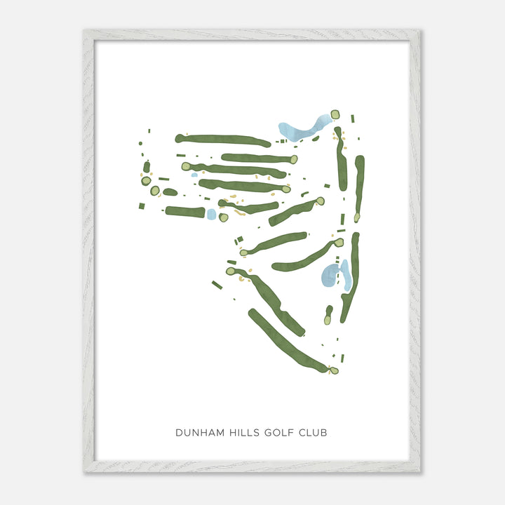 Print of Dunham Hills Golf Club Modern Map