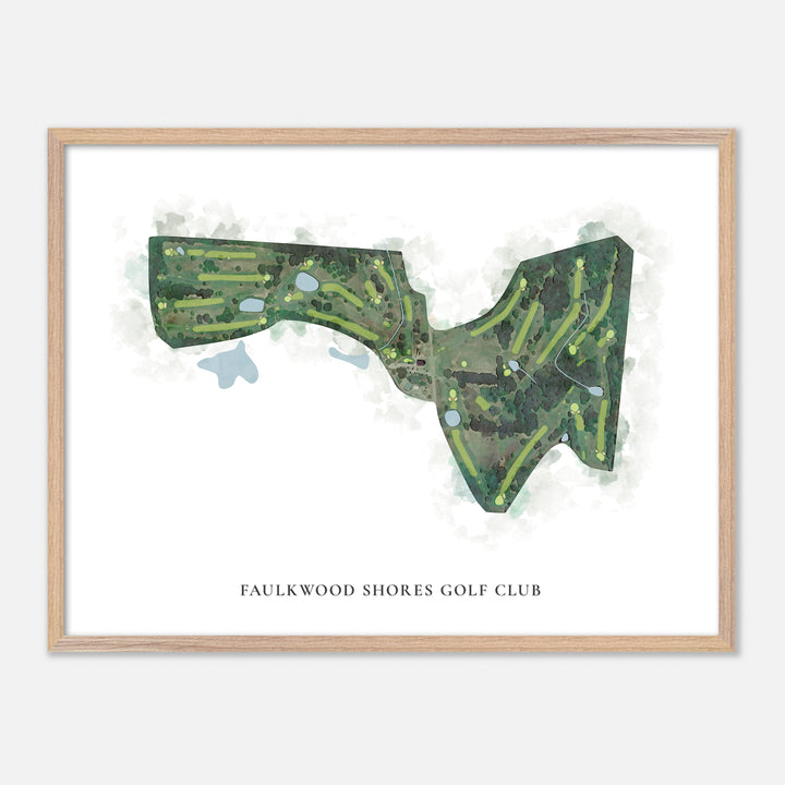 Print of Faulkwood Shores Golf Club Classic Map