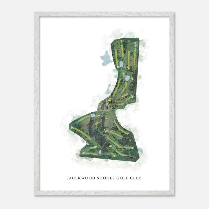 Print of Faulkwood Shores Golf Club Classic Map