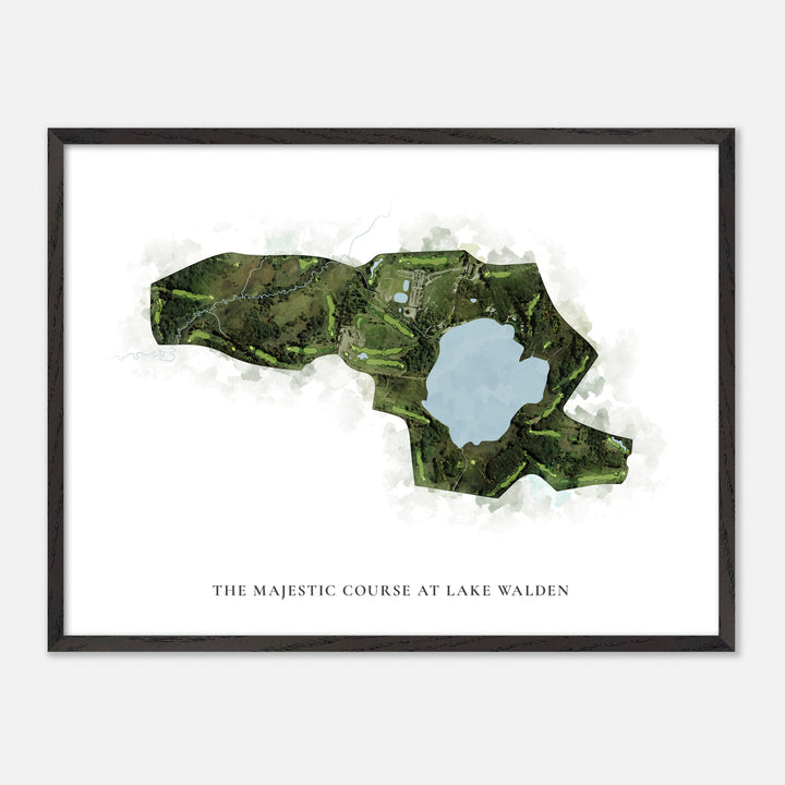 Print of The Majestic Course At Lake Walden Classic Map
