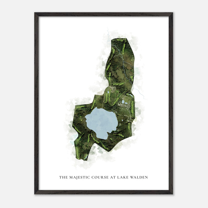Print of The Majestic Course At Lake Walden Classic Map