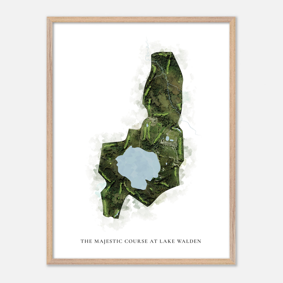 Print of The Majestic Course At Lake Walden Classic Map