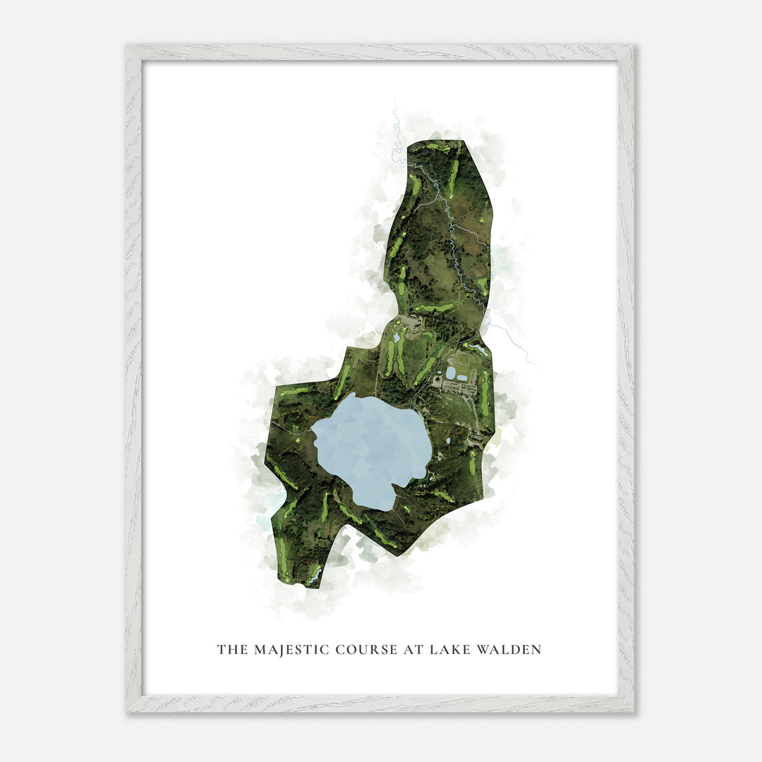 Print of The Majestic Course At Lake Walden Classic Map