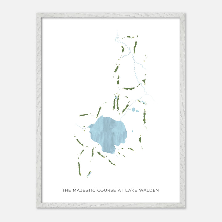 Print of The Majestic Course At Lake Walden Modern Map