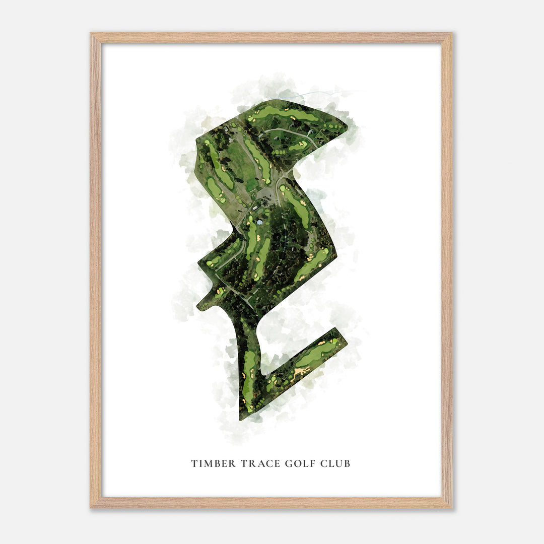 Print of Timber Trace Golf Club Classic Map