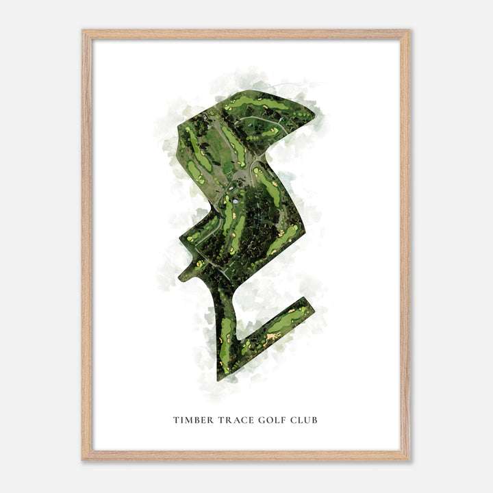 Print of Timber Trace Golf Club Classic Map