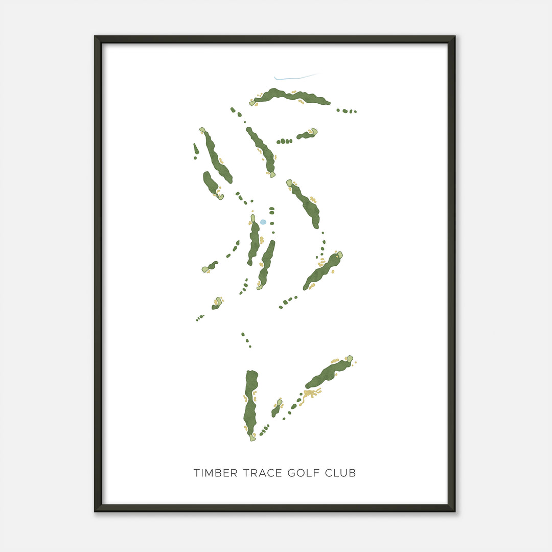 Print of Timber Trace Golf Club Modern Map