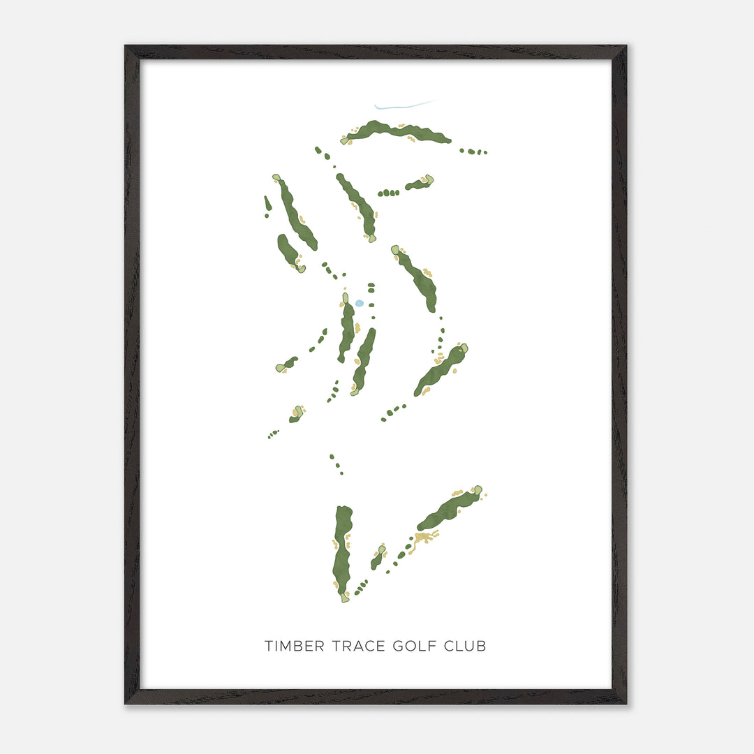 Print of Timber Trace Golf Club Modern Map