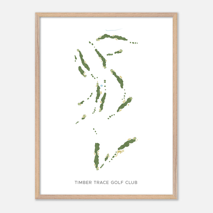 Print of Timber Trace Golf Club Modern Map