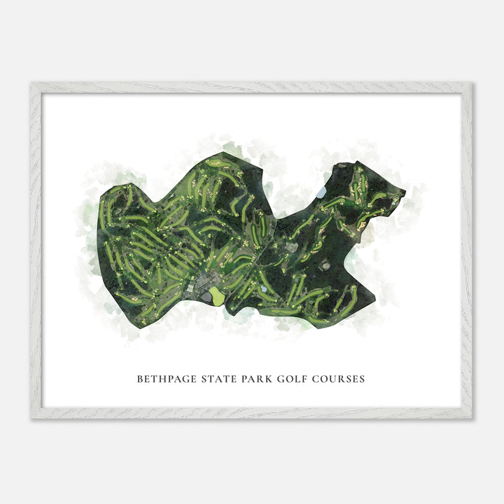 Print of Bethpage State Park Golf Courses Classic Map