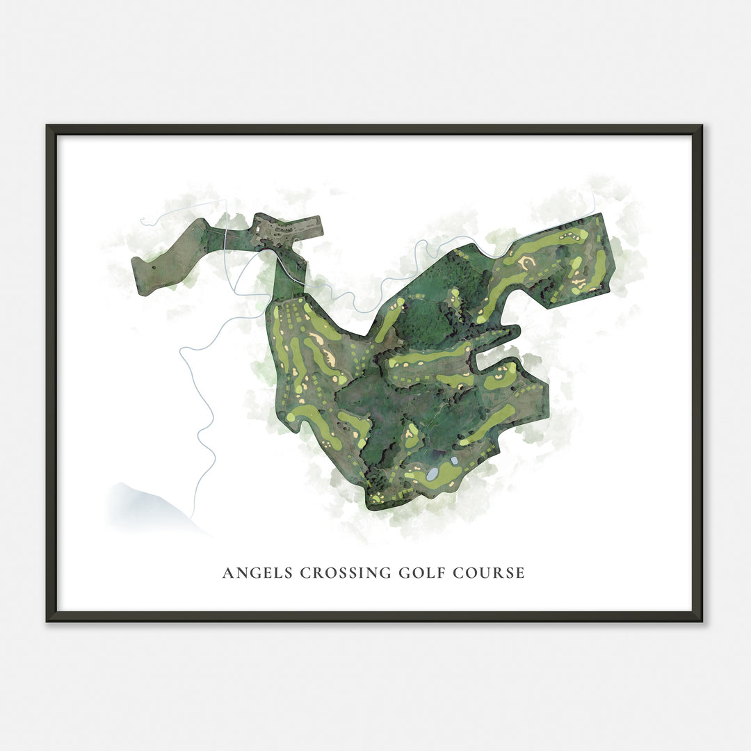 Print of Angels Crossing Golf Course Classic Map