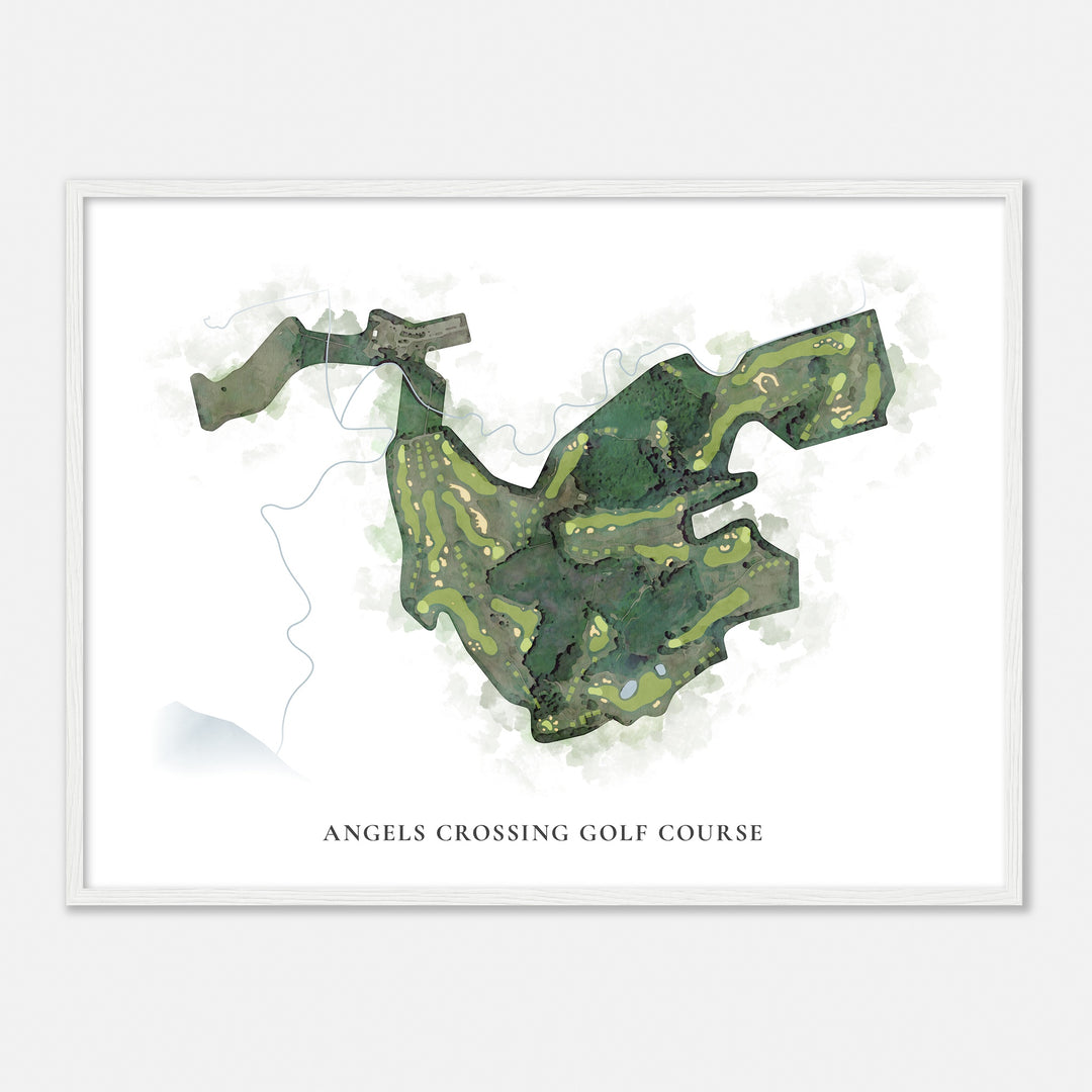 Print of Angels Crossing Golf Course Classic Map