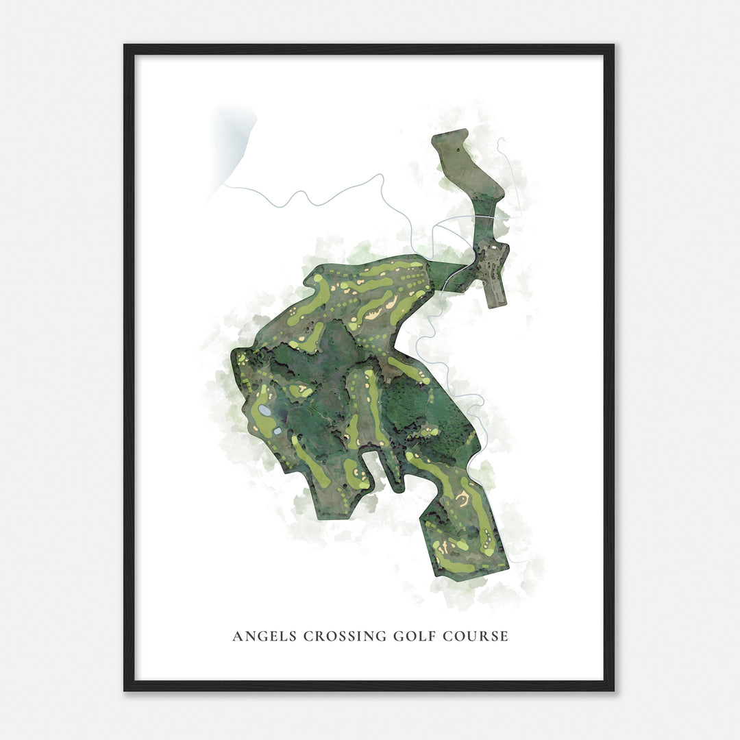 Print of Angels Crossing Golf Course Classic Map