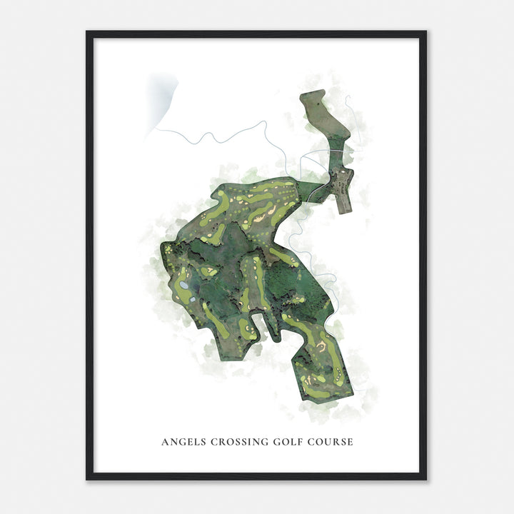 Print of Angels Crossing Golf Course Classic Map