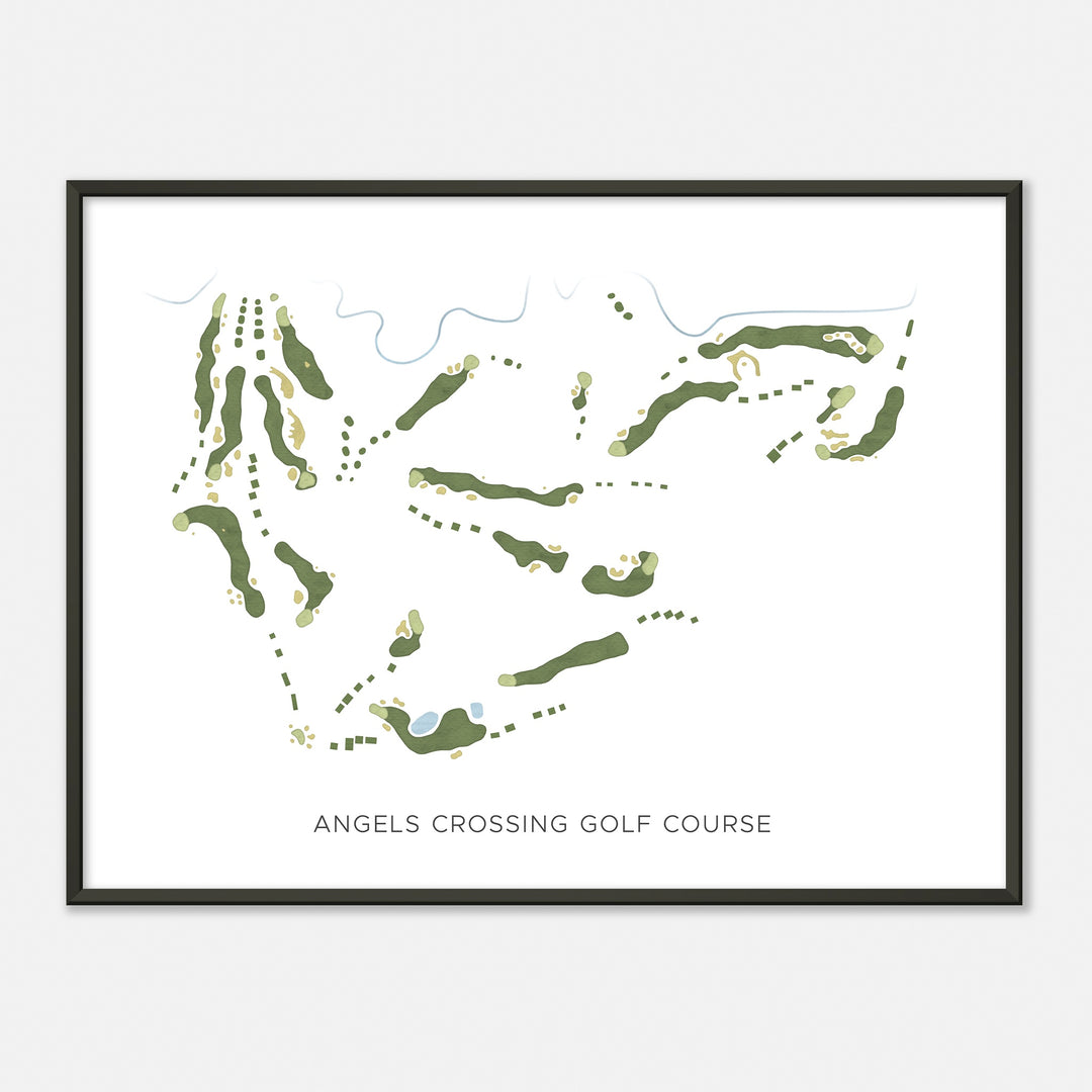 Print of Angels Crossing Golf Course Modern Map