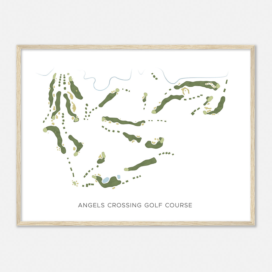 Print of Angels Crossing Golf Course Modern Map