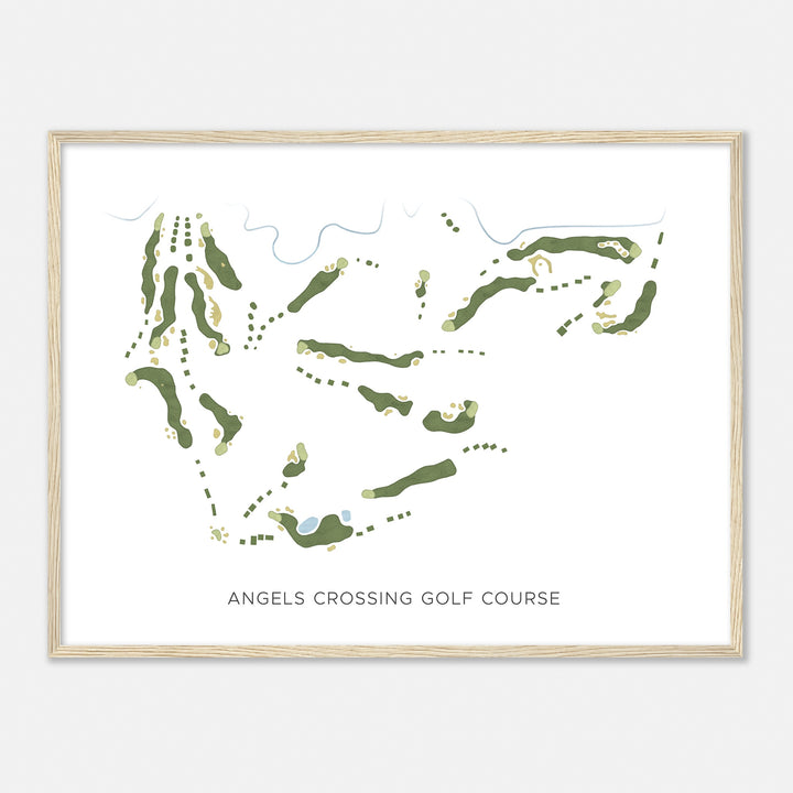 Print of Angels Crossing Golf Course Modern Map