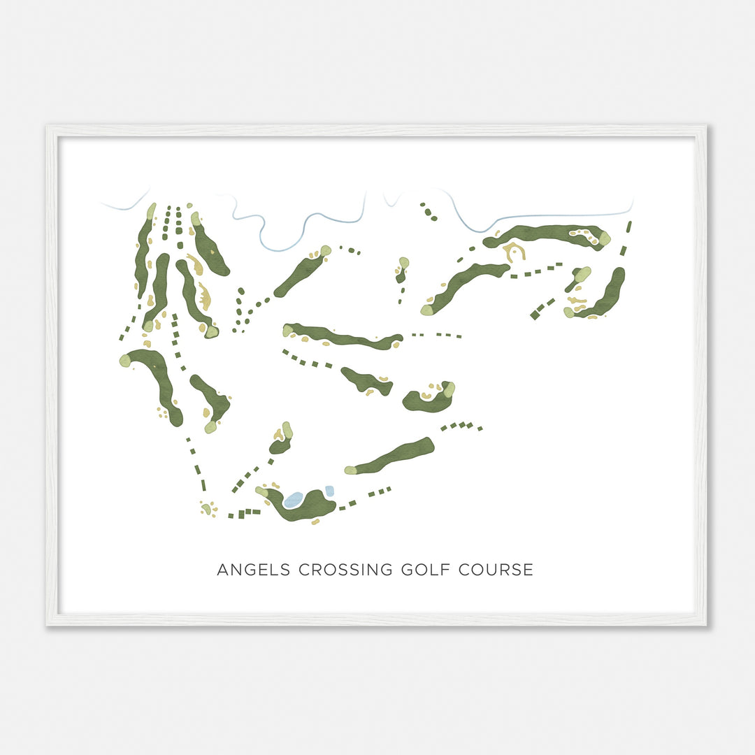 Print of Angels Crossing Golf Course Modern Map