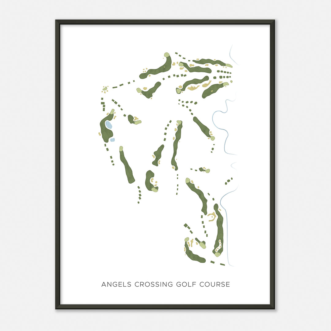 Print of Angels Crossing Golf Course Modern Map