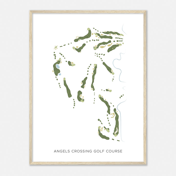 Print of Angels Crossing Golf Course Modern Map