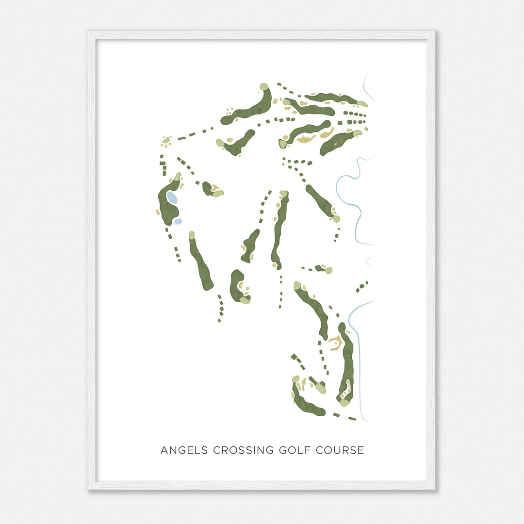 Print of Angels Crossing Golf Course Modern Map